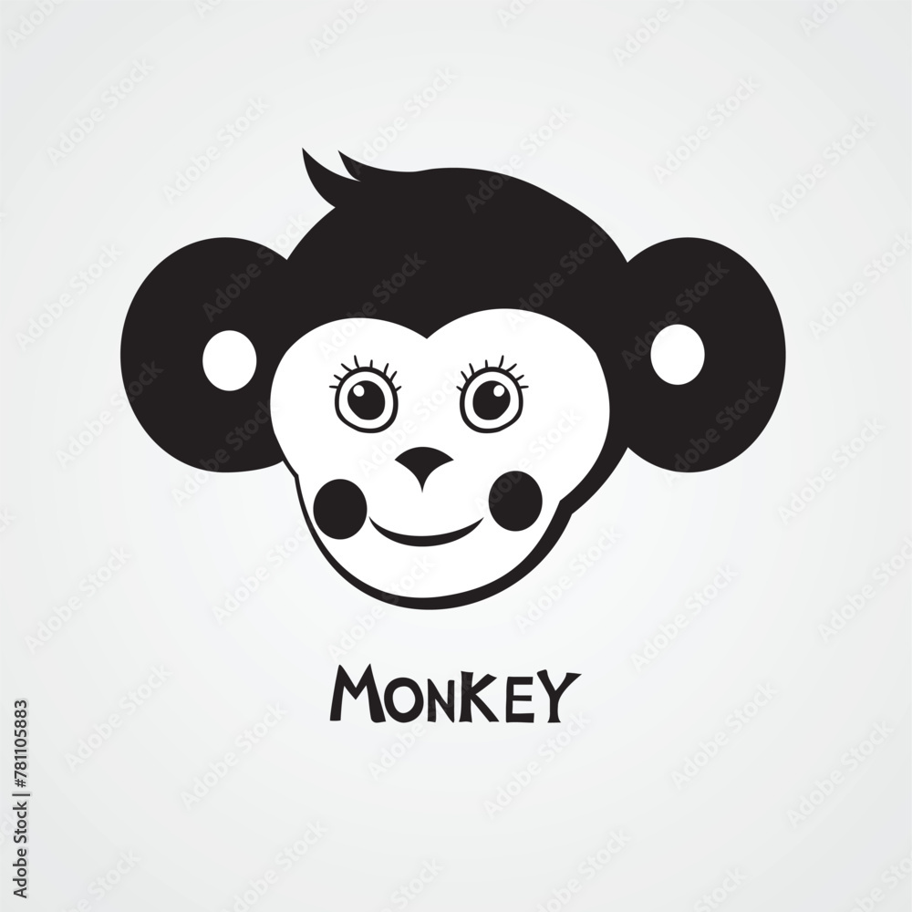 Monkey. Vector Illustration
