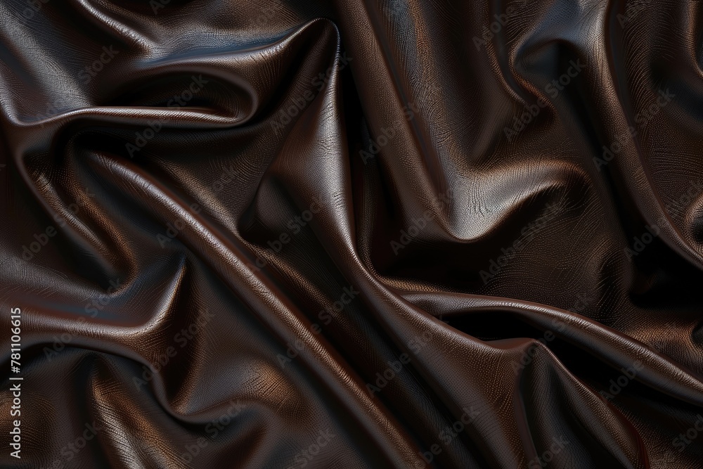 Luxury Dark Brown Leather Background with Exquisite Texture and Structure - High Resolution Material for the Ultimate Textile Design