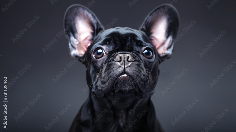 A French Bulldog with an adorable expression