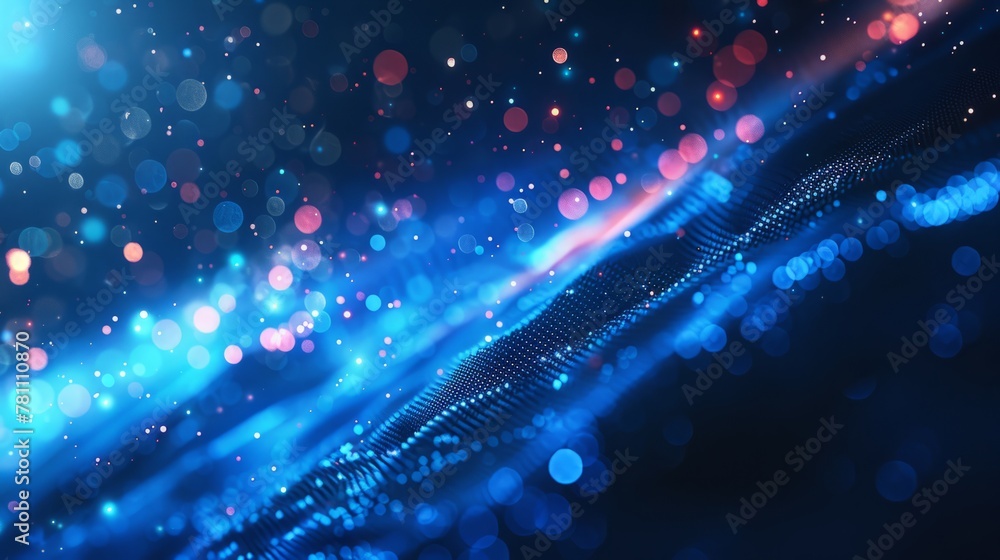 Obraz premium Global communication network Data center information interface Internet background