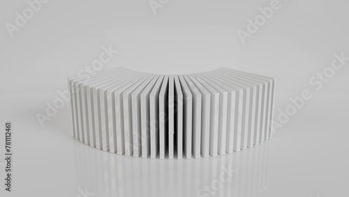 perspex Stack of  Cast Acrylic Sheet on white background	 photo