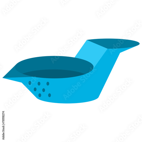 Rice sieve vector cartoon illustration isolated on a white background.