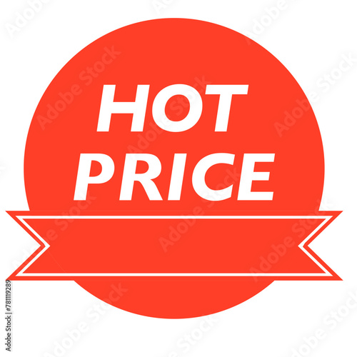 Hot price sticker label