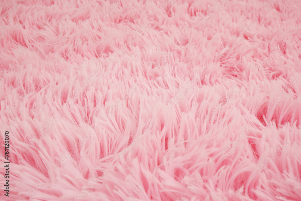 Close-up of soft pink carpet.	