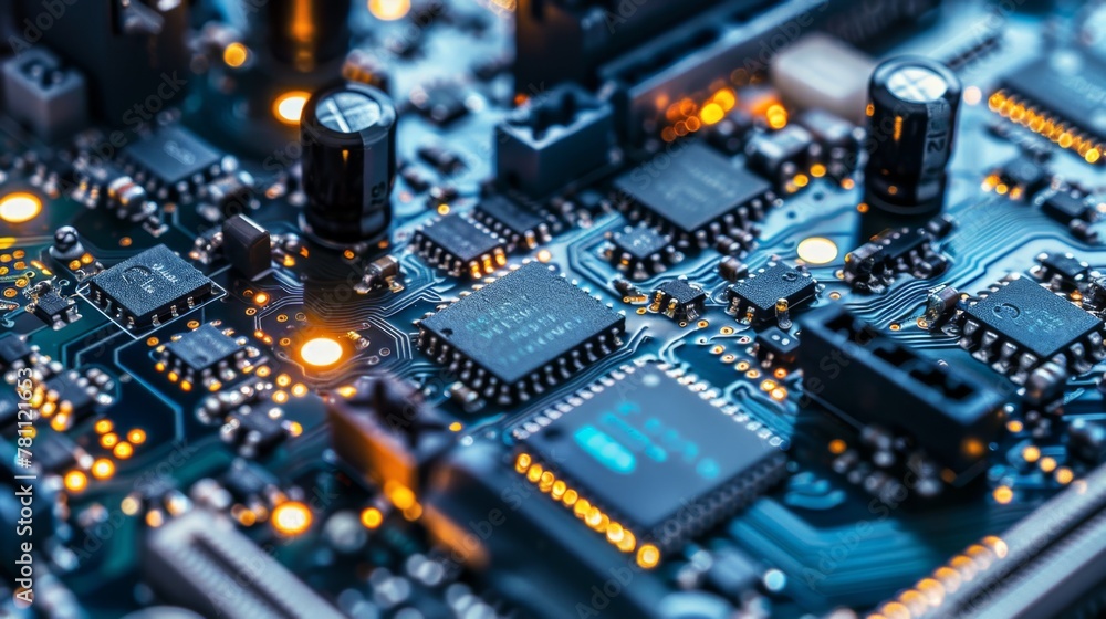 Inside Look at Computer Motherboard Inside Look at Computer Motherboard