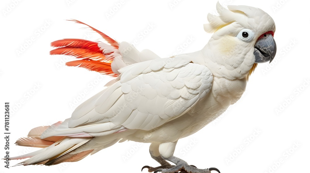 Beautiful big wild parrot looking forward is shown in full length, Ai generated Pro Photo
