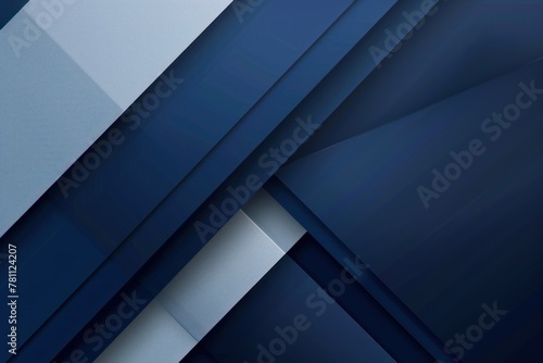 Abstract background with blue and white geometric shapes