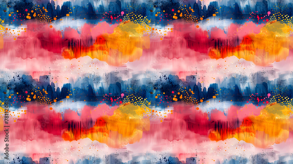 Playful and whimsical abstract colorful textures background