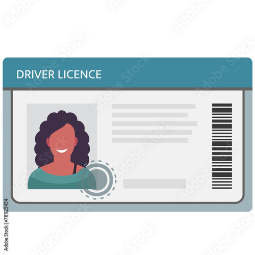 Id card icon diver licence
