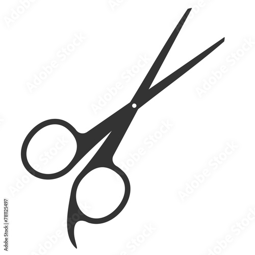 Scissors icon silhouette