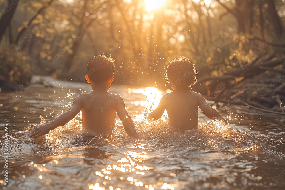 Join the adventurous American family as they embark on a fun-filled outing to the great outdoors. Join the adventurous American family as they embark on a fun-filled outing to the great outdoors.