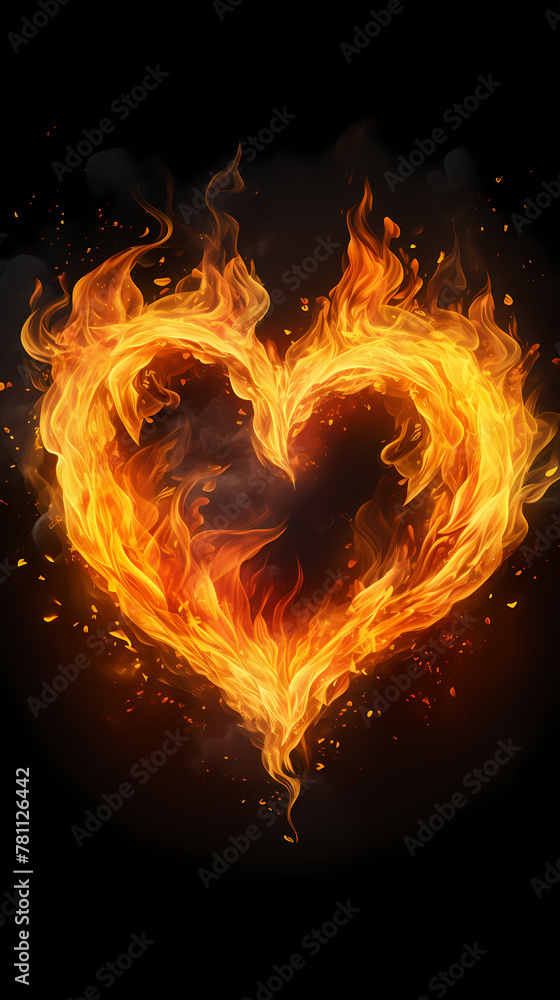 Fototapeta premium Valentine's Day dark background