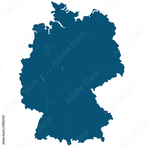 Detailed map of germany