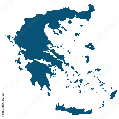 Detailed map of grece