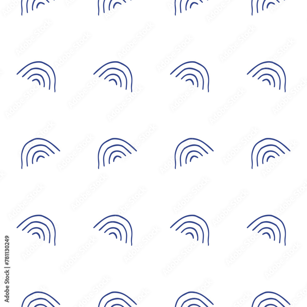 Children's cute pattern. A rainbow drawn by hand. A cute, minimalist set of wall art for the children's room. Seamless pattern collection. Children's design by Doodle Children's cute pattern. A rainbow drawn by hand. A cute, minimalist set of wall art for the children's room. Seamless pattern collection. Children's design by Doodle