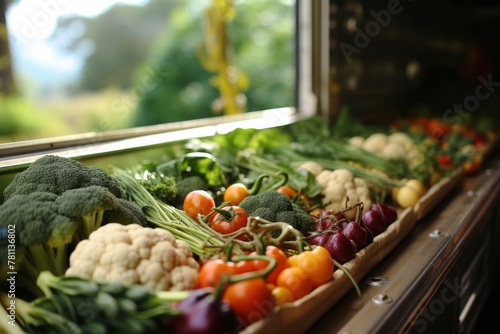 assortment of fresh vegetables photo