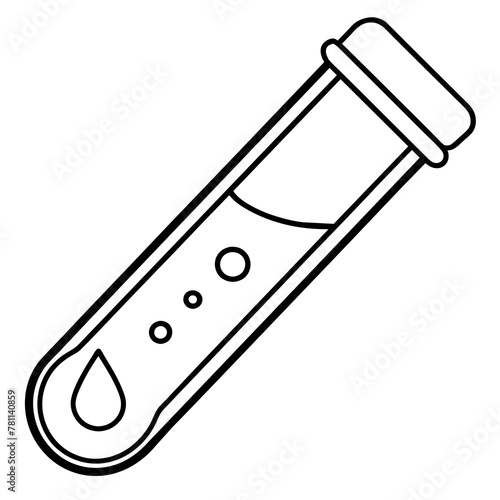 tube filled wit water vector