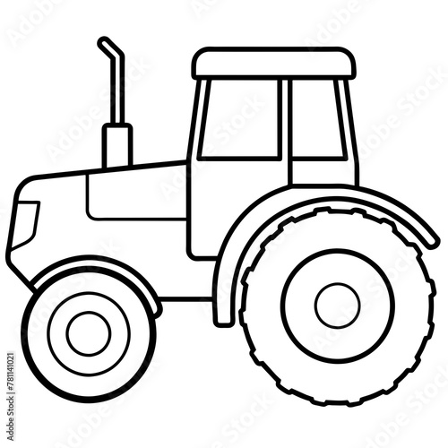 tractor isolated vector illustration