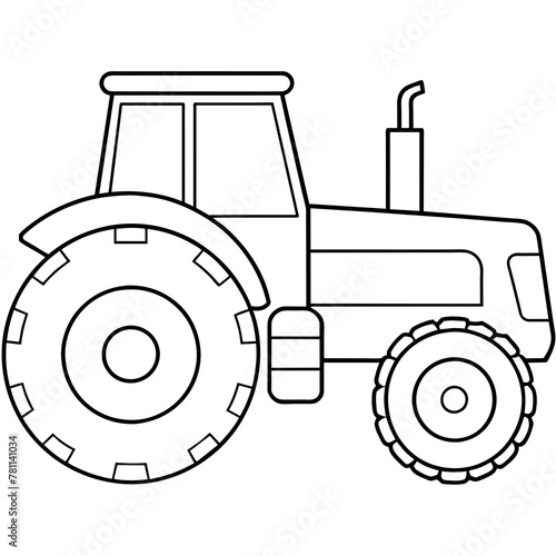 tractor isolated vector illustration