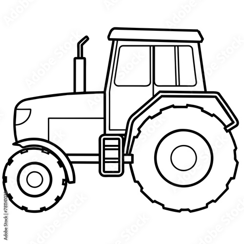 tractor isolated vector illustration