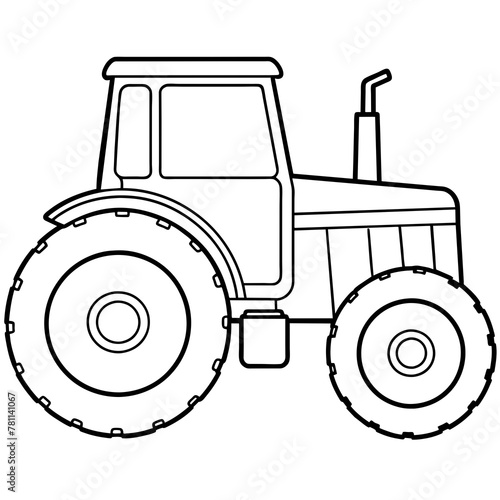 tractor isolated vector illustration