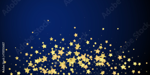 Magic stars vector overlay.  Gold stars scattered
