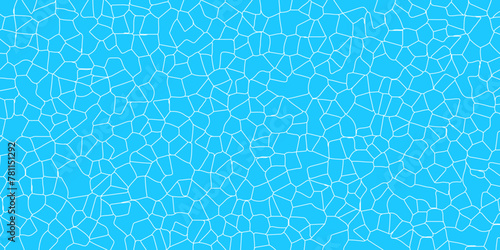 Sky blue broken glass effect swimming pool texture vector abstract wallpaper