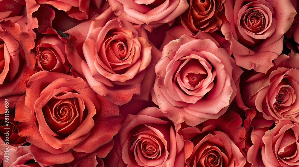 Roses background. Generative AI Roses background. Generative AI