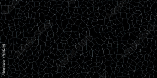 Black antique tiled broken glass effect vector