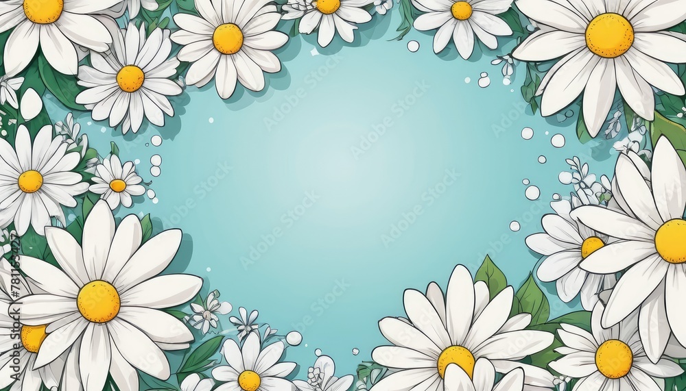 Enter the world of elegance with our hand-drawn white floral frame illustration Enter the world of elegance with our hand-drawn white floral frame illustration