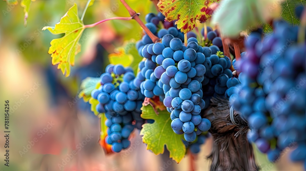 Wine grapes. Generative AI