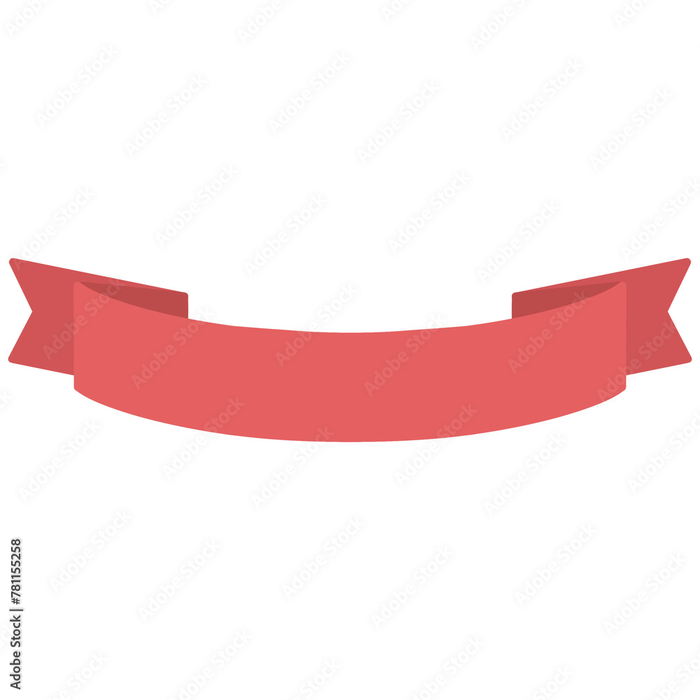 Red ribbon illustration Red ribbon illustration