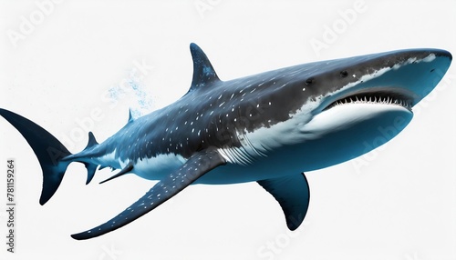 whale shark isolated on white background as transparent png generative ai animal