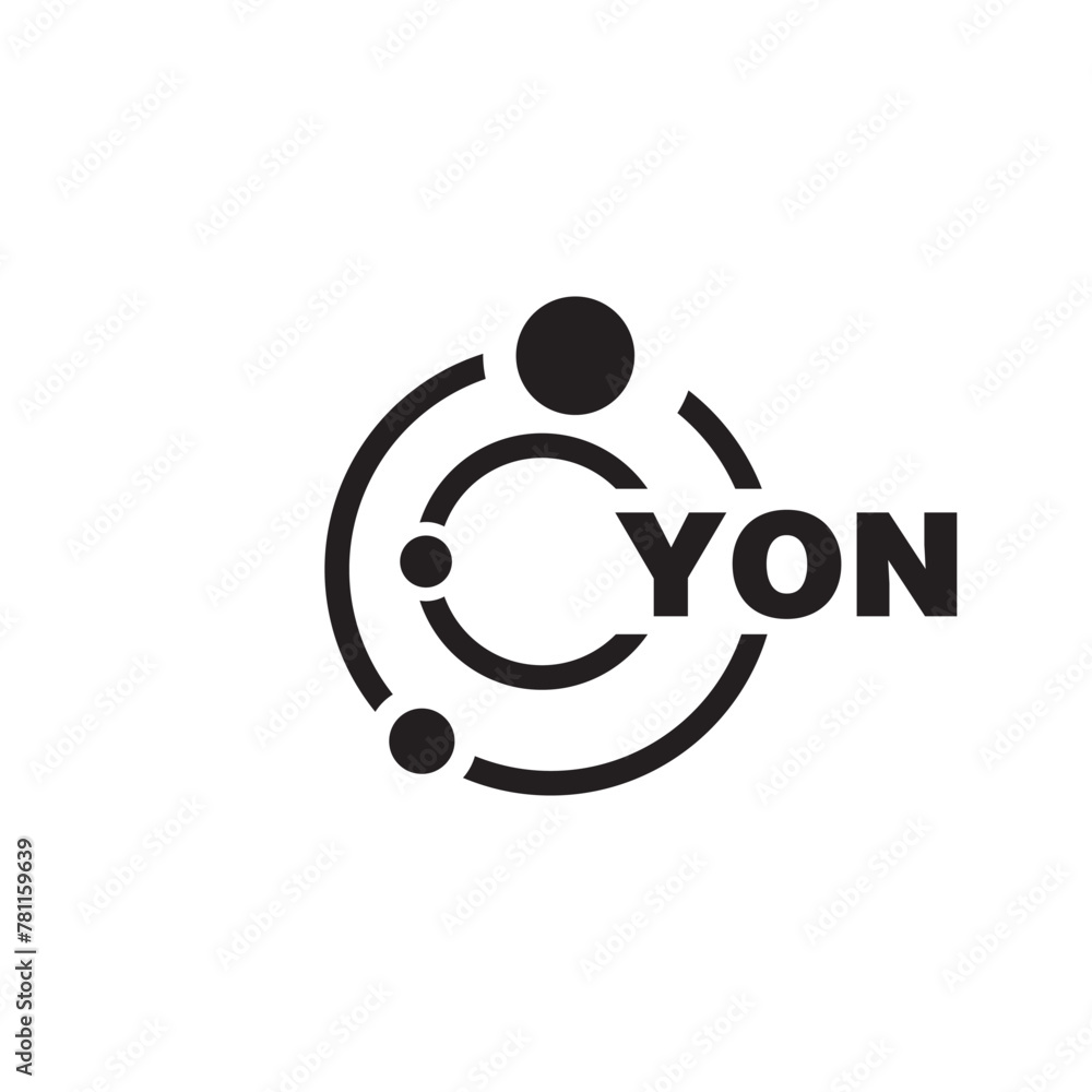 YON letter logo design on white background. YON logo. YON creative initials letter Monogram logo icon concept. YON letter design YON letter logo design on white background. YON logo. YON creative initials letter Monogram logo icon concept. YON letter design