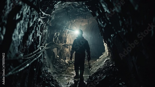Miner in Coal Mine