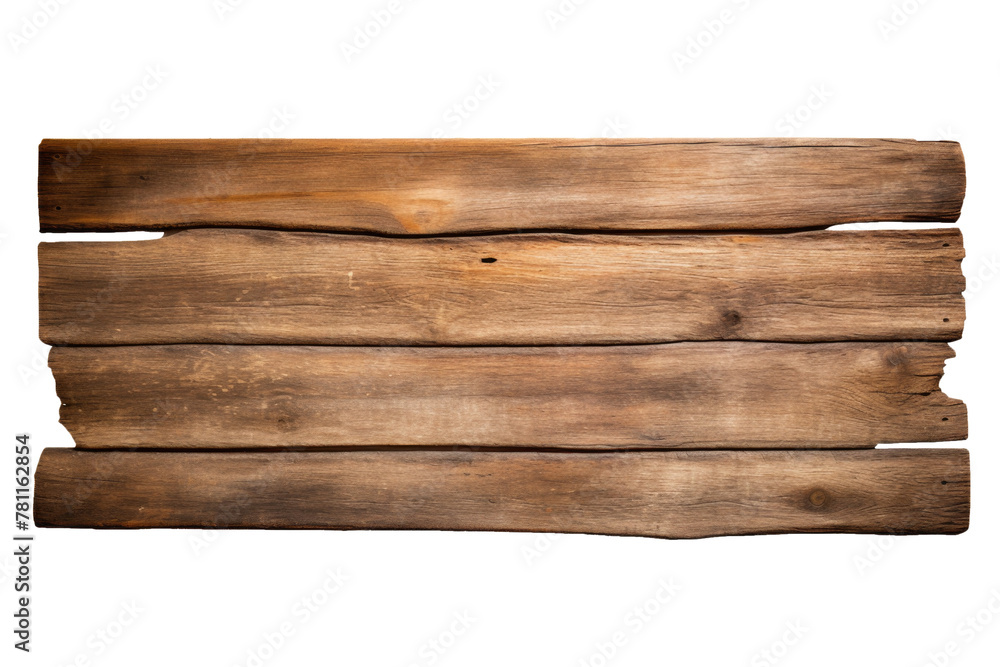 Close up of an empty wooden sign on white background Close up of an empty wooden sign on white background
