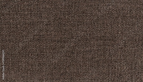 seamless rough canvas or linen burlap background texture in vintage dark beige brown closeup of tileable nubby hand woven heavy boucle surface pattern a high resolution fabric 3d rendering backdrop photo