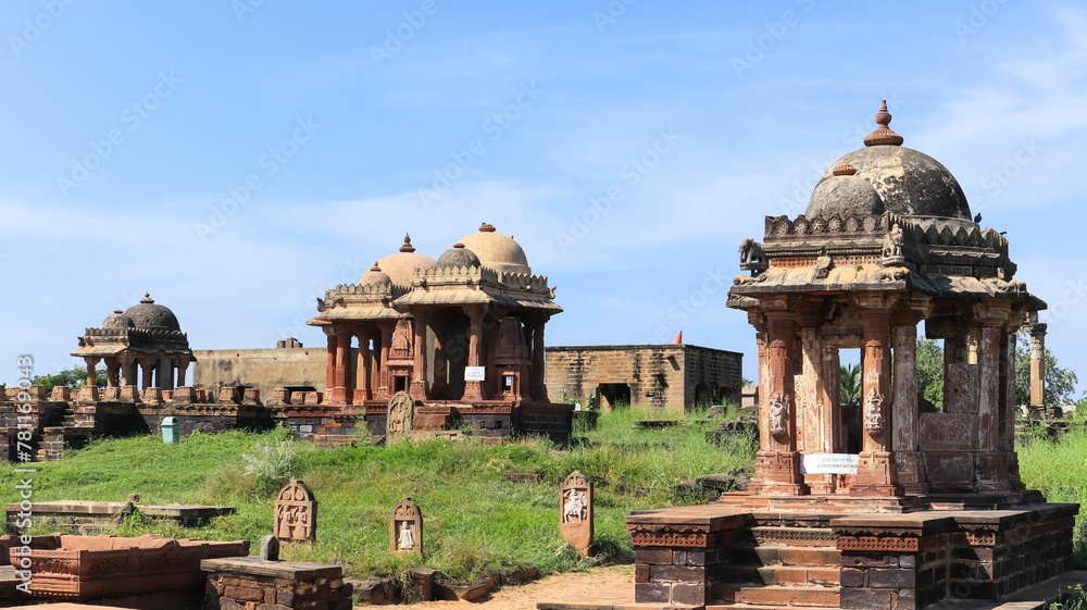 Fototapeta premium The Royal Cenotaphs of Bhuj or Bhuj Chhetedi, Bhuj.