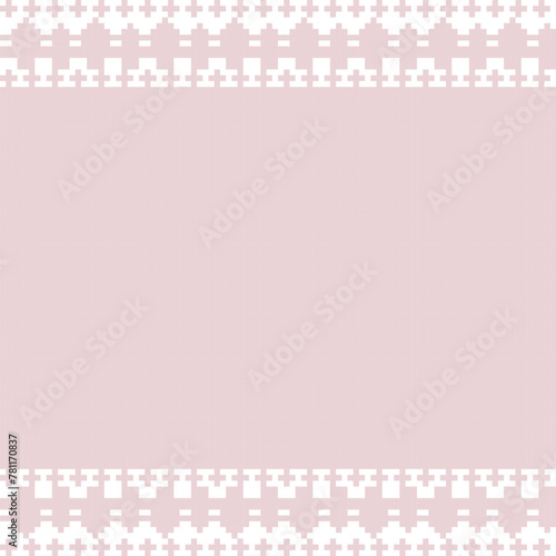 Pastel Christmas Fair Isle Seamless Pattern Design