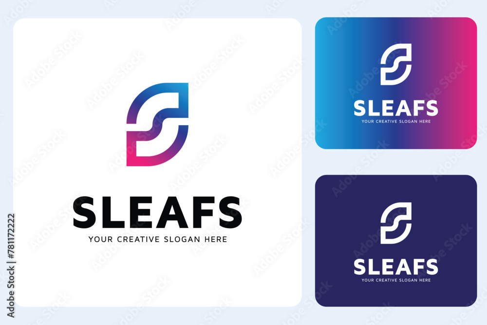 S Letter Leaf Logo Design Template S Letter Leaf Logo Design Template