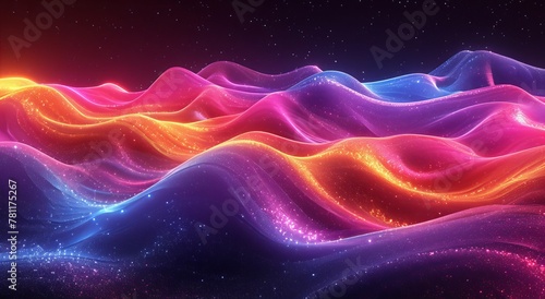 abstract wavy liquid background   Ai generated image