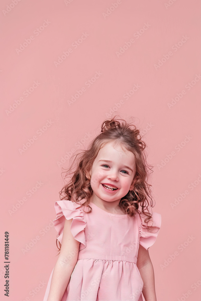 Little smiling on a pink background
Little smiling on a pink background