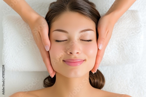 Tranquil Spa Moment: Hands Receiving Serene Massage