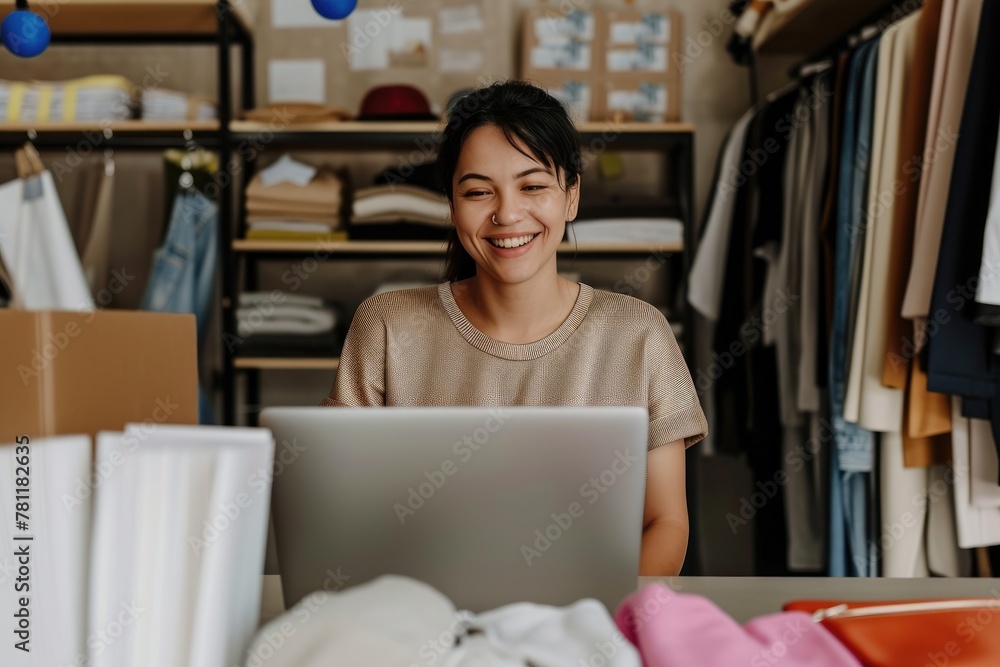 Business Owner Delighted by Positive Customer Feedback Business Owner Delighted by Positive Customer Feedback