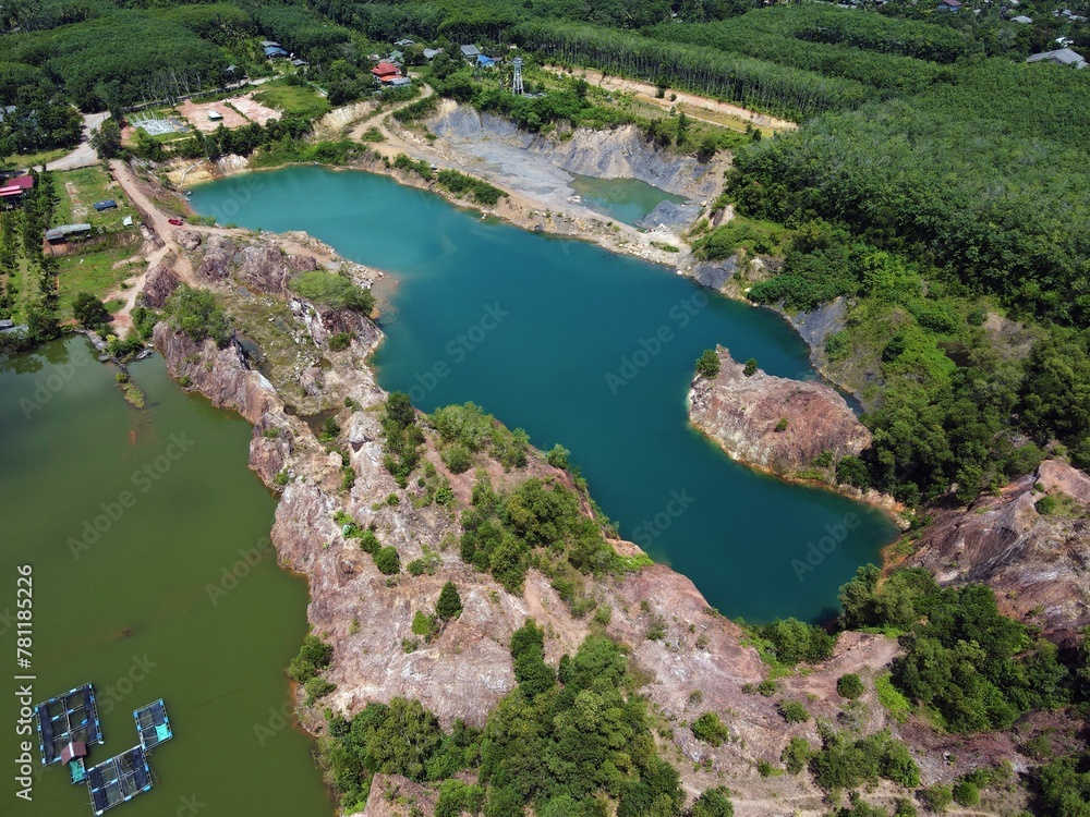 Aerial view of Grand Canyon Phatthaung in Thailand