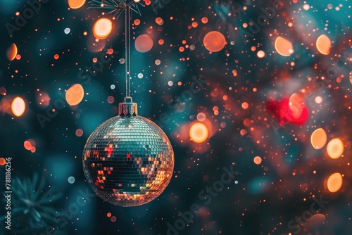 Festive shimmer: Christmas disco ball