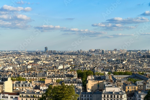 Cityscape with buildings on a sunny day, Paris, France