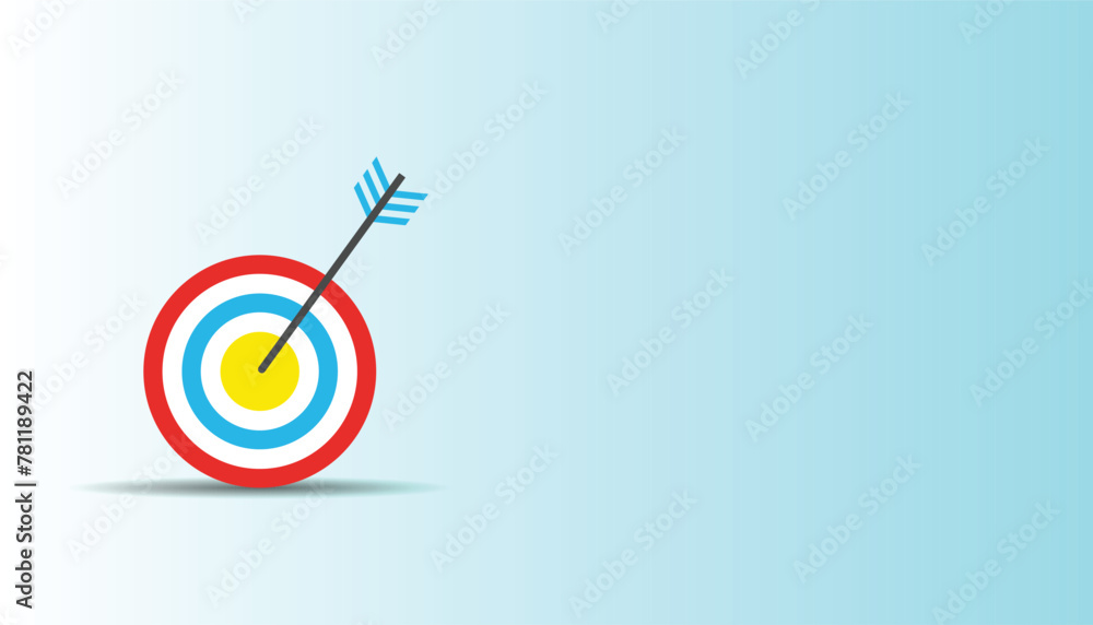 Shot at Target, circles with arrow, darts target icon, goal. Flat winner and success symbol design, vector design Shot at Target, circles with arrow, darts target icon, goal. Flat winner and success symbol design, vector design
