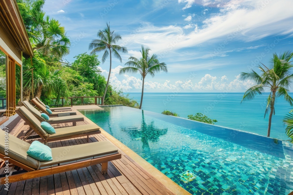 Luxury Villa with Infinity Pool Overlooking the Sea