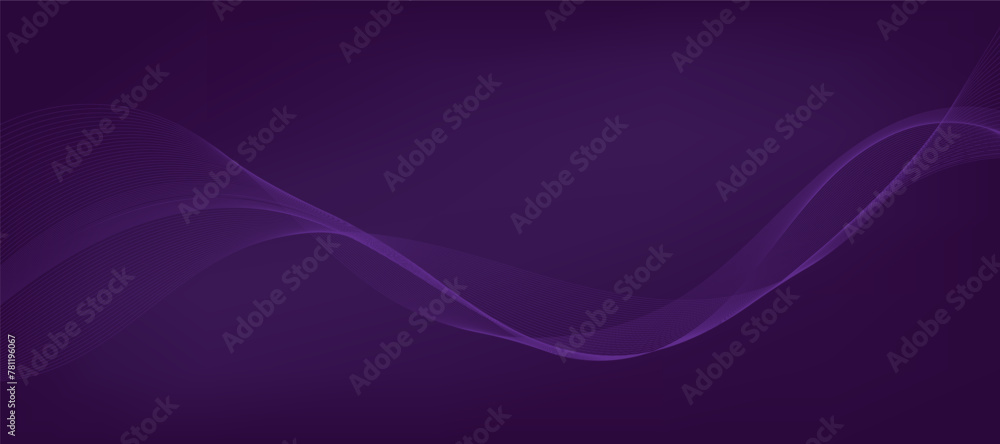 Abstract vector gradient background with waves	
